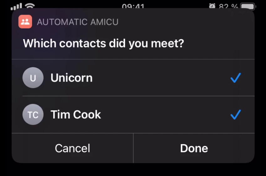 Amicu Siri Shortcut Screenshot